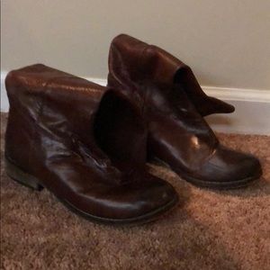 Brown Calf Length Boots